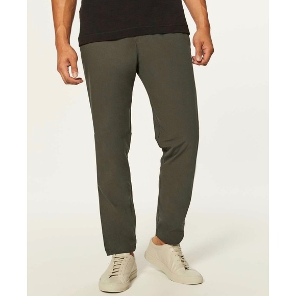 Lululemon Other - Lululemon Men Commission Pant Slim Warpstreme 32 x 28 Dark Olive Green Casual